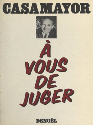 cover image of À vous de juger